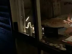 Blond Tirkistelijä masturbation