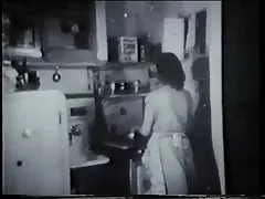 Vintage mee nikutud köök uksele müügimees